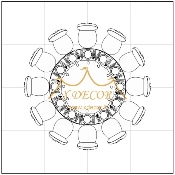 Apvalus stalas D=1.8 m.