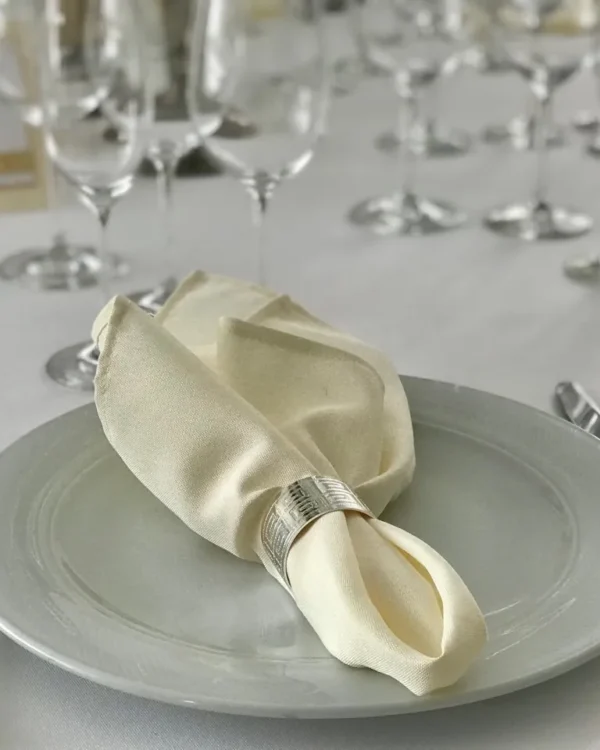 Beige spalvos stalo servetėlė