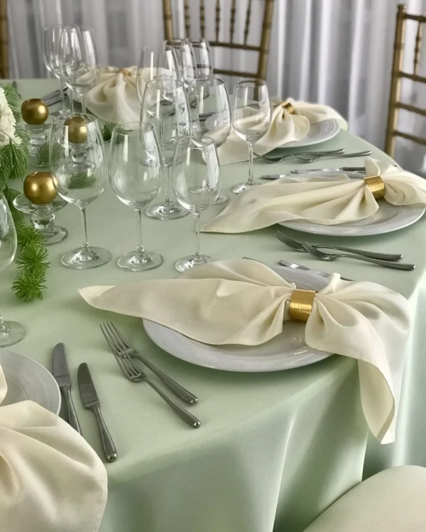 Ivory spalvos stalo servetėlė